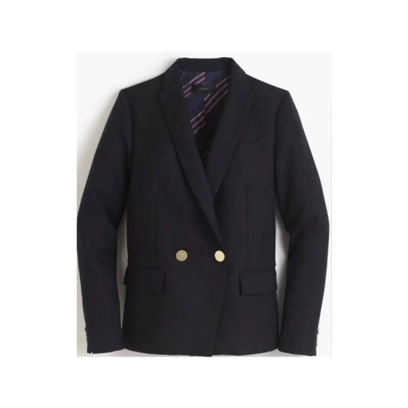 J. Crew 100% wool blazer in navy NWOT - Picture 3 of 14